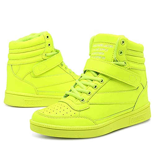 Damen High-Top-Trainer Schuhe Hidden Heel Mode Casual Sportschuhe Frühling Herbst Höhe Erhöhung Turnschuhe von Toride