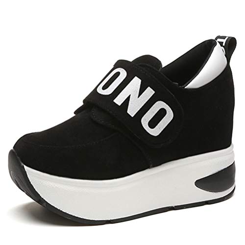 Toride Damen versteckte Ferse Schuhe Plattform Athletische Dicke Sohle Sneakers Slip auf Keil Damen Frühling Frühling Casual Sport Höhe Erhöhung Schuhe von Toride