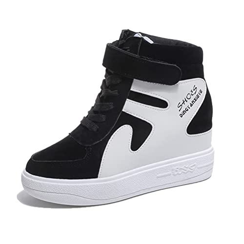 Hohe Sneakers für Damen Hidden Heel Trainer Frühling Herbst Bequeme Wanderschuhe Lässig Stilvolle Keilabsatz Sports Gym Schuhe von Toride