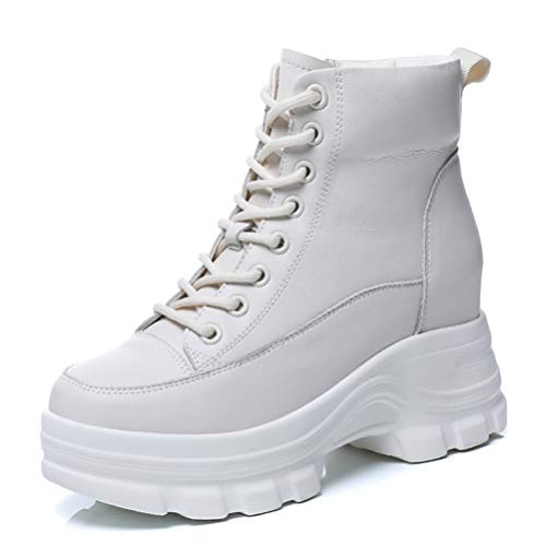 Hohe Trainer Damen Plateau Turnschuhe Versteckte Ferse Klobige Stiefeletten Wanderschuhe Lässig Stilvolle Lederschuhe Britischer Stil Hohe Trainer Damen Plateau Turnschuhe Versteckte Ferse Klobige Stiefeletten Wanderschuhe Lässig Stilvolle Lederschuhe Britischer Stil von Toride