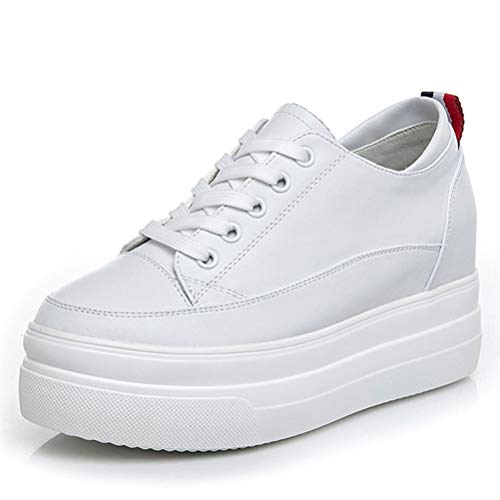 Toride Damen-Plattform-Turnschuhe schnüren Sich Oben erhöhen beiläufige Sport-vulkanisierte Schuhe Starke untere athletische Muffin-Trainer-Schuhe von Toride