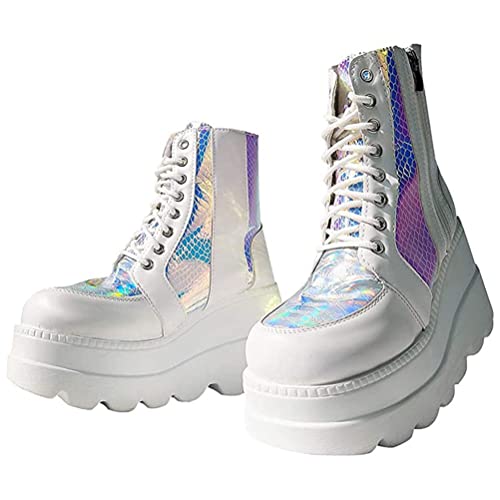 Toride Wedge Stiefeletten für Damen kurzschaft stiefel Plateau High Heels Schnüren Herbst Winter Stylish Casual Sneakers Toride Wedge Stiefeletten für Damen kurzschaft stiefel Plateau High Heels Schnüren Herbst Winter Stylish Casual Sneakers von Toride