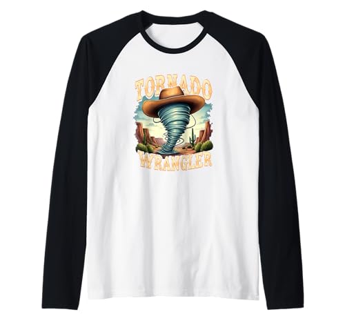 Tornado Wrangler Cowboy Wrangler Damen Herren Kinder Raglan von Tornado Cowboy Wrangler Women Men Kid Tee