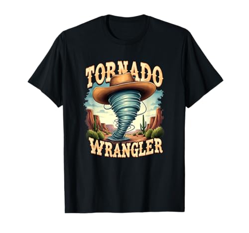 Tornado Wrangler Cowboy Wrangler Damen Herren Kinder T-Shirt von Tornado Cowboy Wrangler Women Men Kid Tee