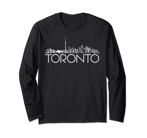 Toronto Skyline T-Shirt für Damen, Herren, Mädchen & Jungen Langarmshirt von Toronto Souvenir Gifts by DV8sTees