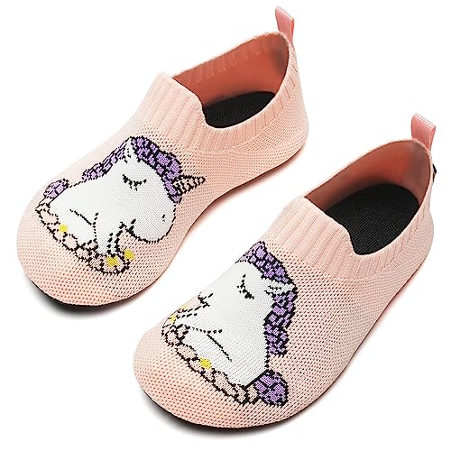 Torotto Hausschuhe Mädchen Rutschfest Leicht Pantoffeln für kinder Weiche Slippers(32-Orange 30/31EU) von Torotto