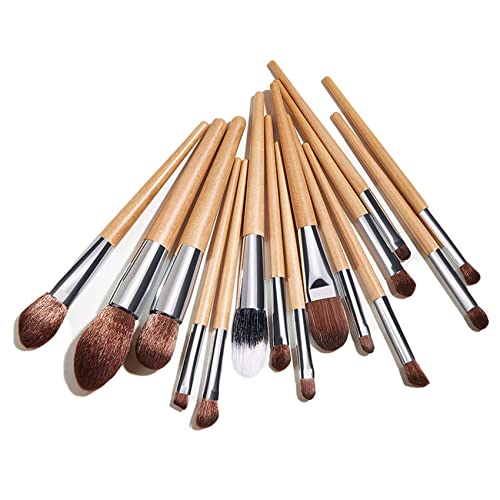 Torribala 15Pcs Makeup Brushes Tool Set Kosmetisches Puder Lidschatten Foundation Blush Blending Beauty Make Up Brush von Torribala