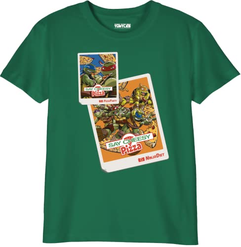 Tortues Ninja Jungen Botmntdts005 T-Shirt, flaschengrün, 10 Jahre von Tortues Ninja