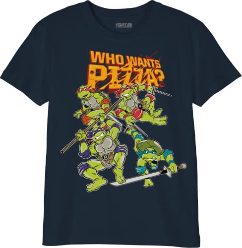 Tortues Ninja Jungen Botmntdts010 T-Shirt, Marineblau, 12 Jahre von Tortues Ninja