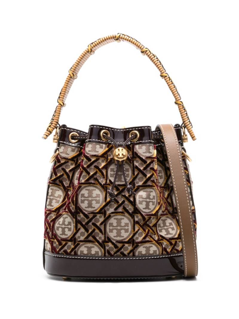 Tory Burch TT Beuteltasche mit Fil Coupé - Braun von Tory Burch