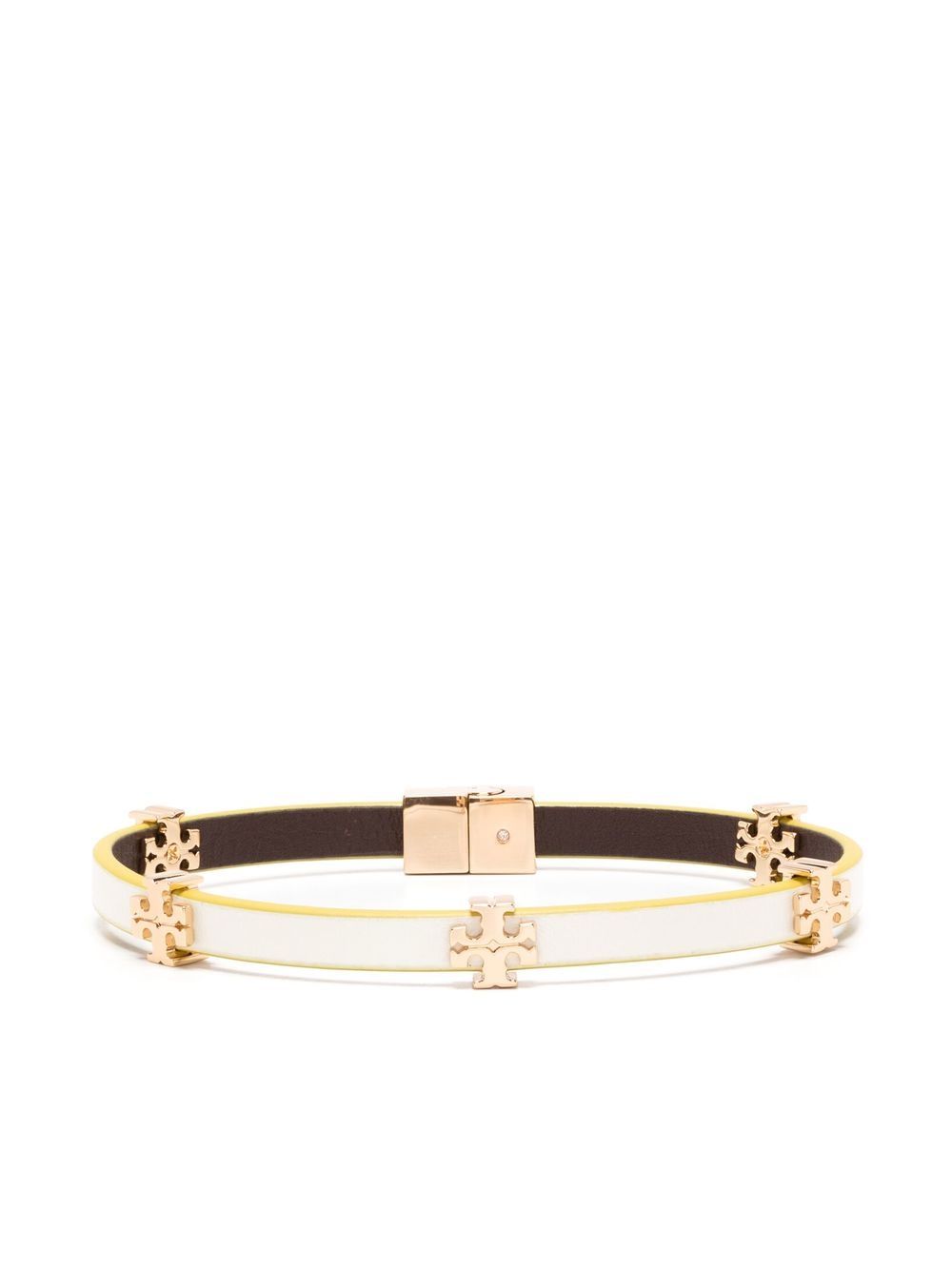 Tory Burch Emailliertes Eleanor Armband - Weiß von Tory Burch