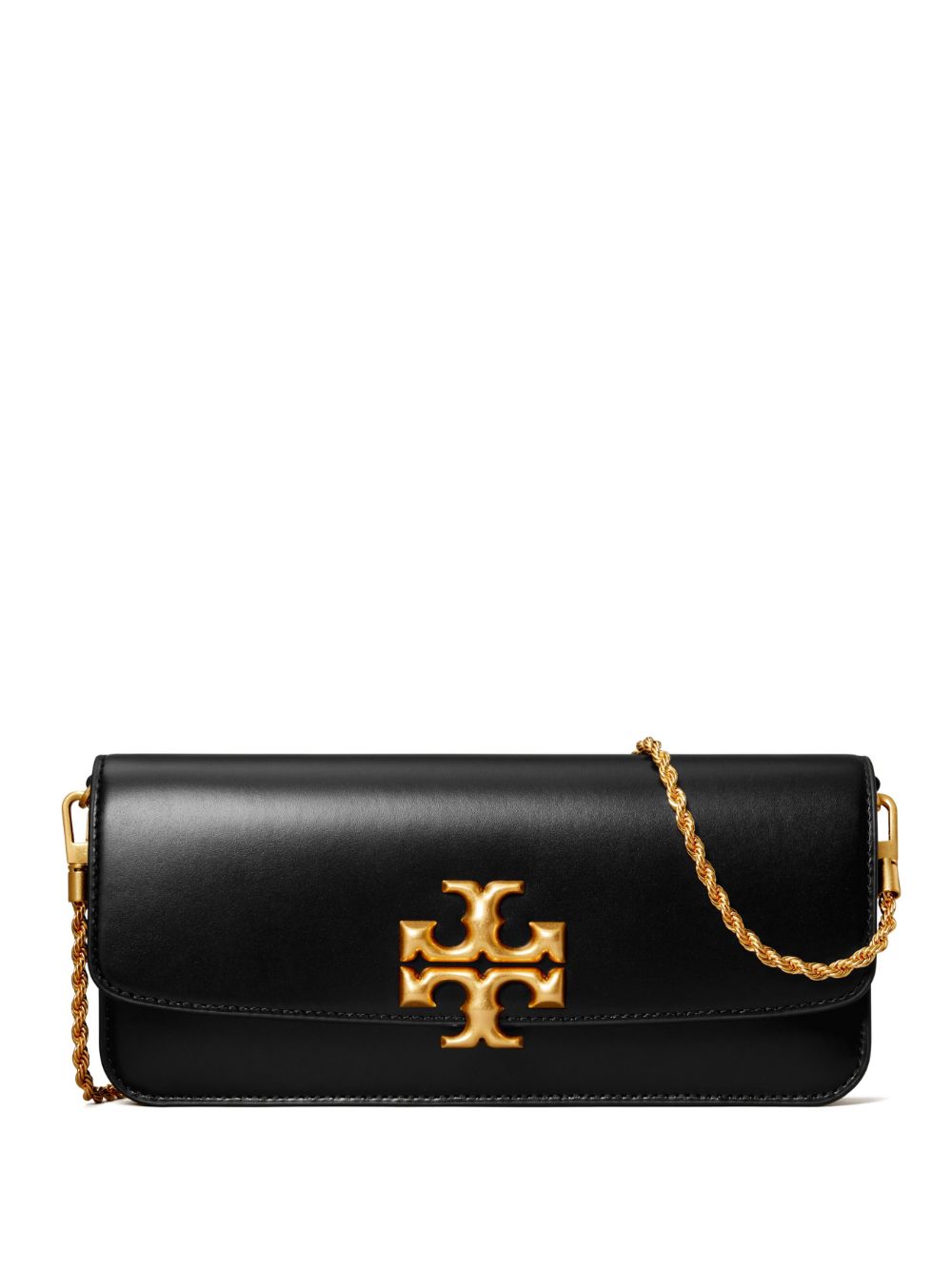 Tory Burch Clutch mit Logo-Schild - Schwarz von Tory Burch