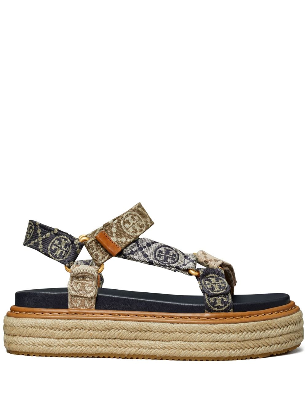 Tory Burch Espadrilles mit Monogrammmuster - Blau von Tory Burch