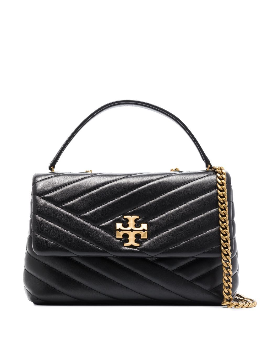 Tory Burch Gesteppte Kira Schultertasche - Schwarz von Tory Burch