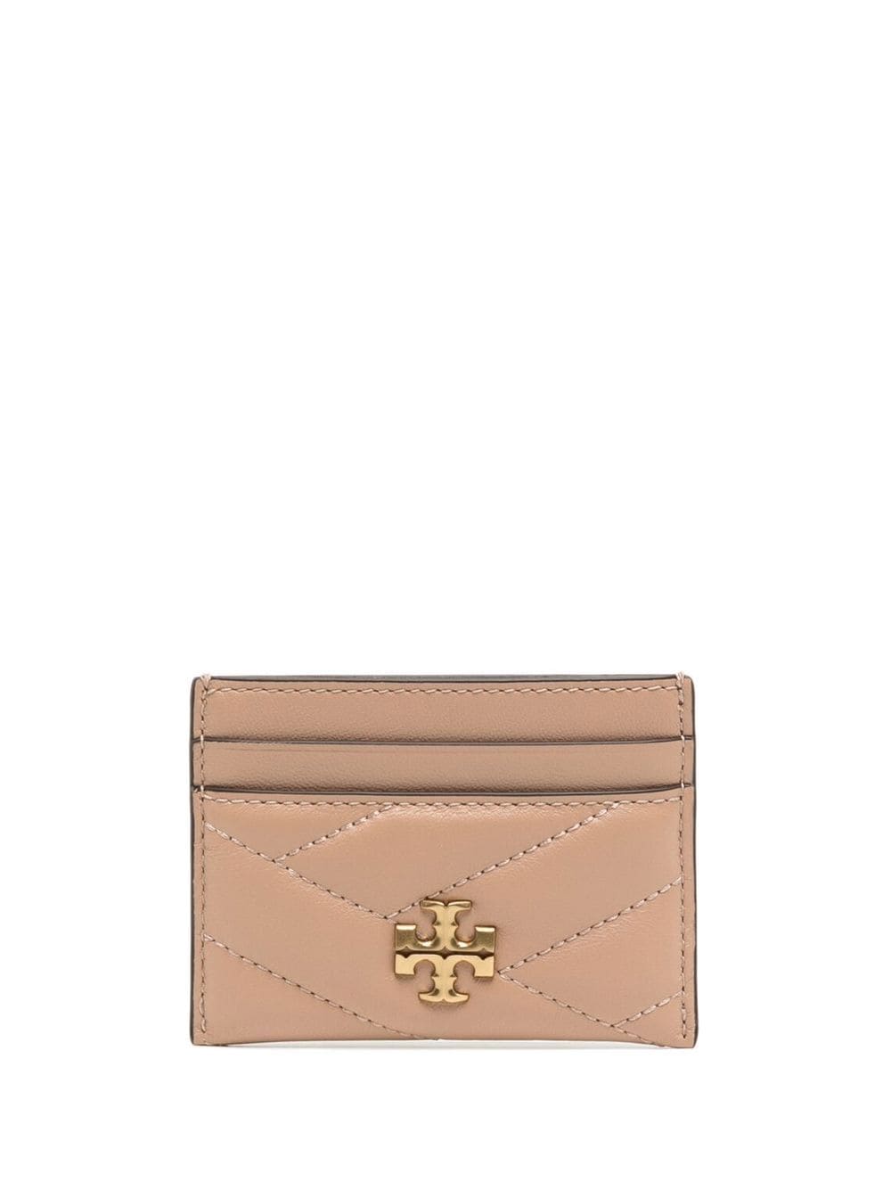 Tory Burch Gestepptes Kartenetui mit Logo-Schild - Rosa von Tory Burch