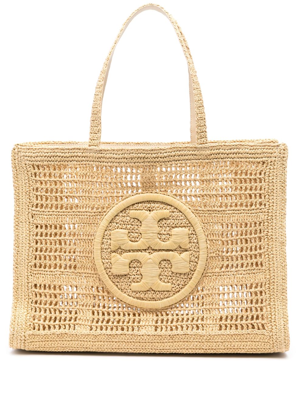 Tory Burch Großer Ella Häkel-Shopper - Nude von Tory Burch