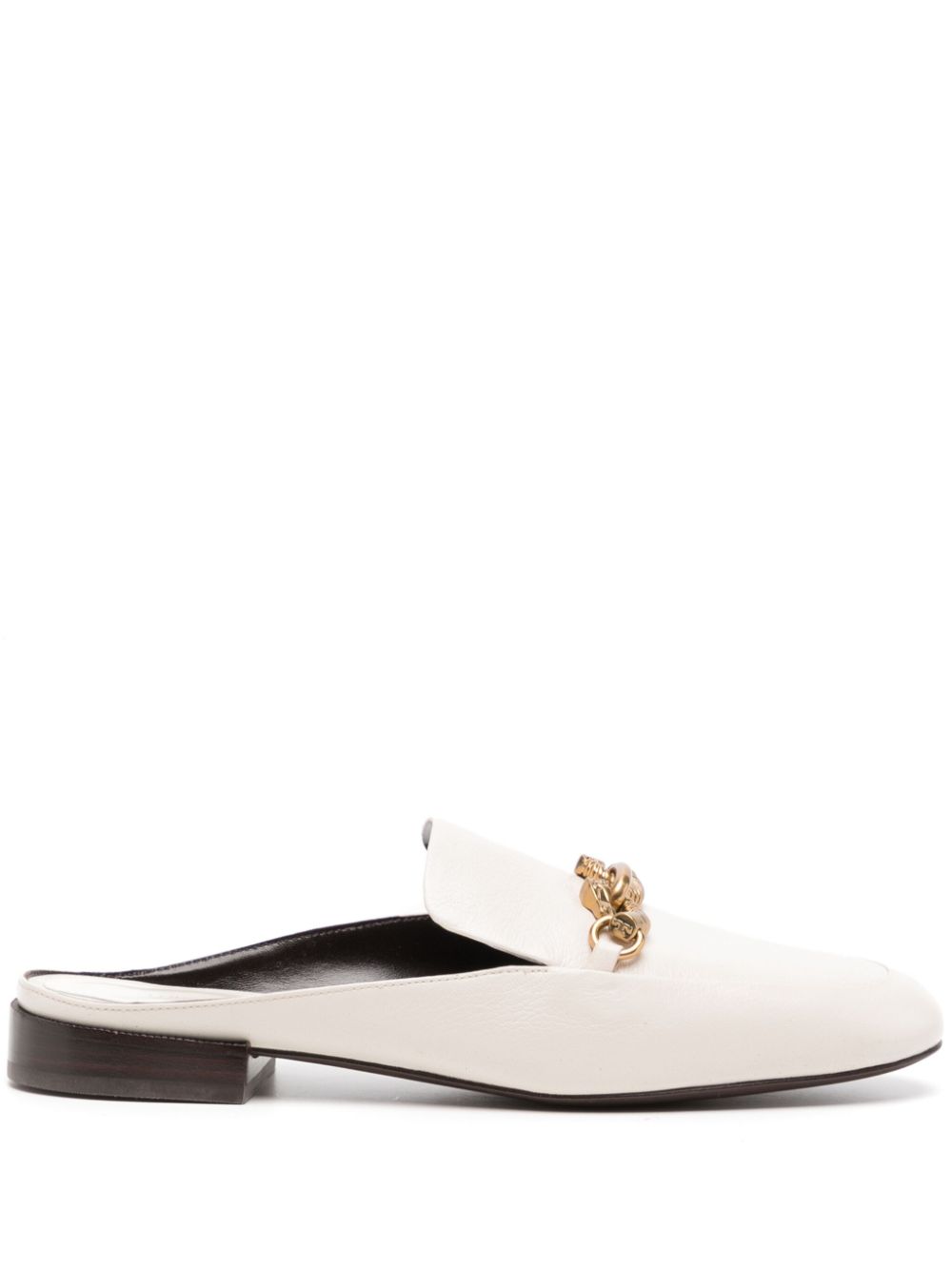 Tory Burch Jessa leather mules - Nude von Tory Burch