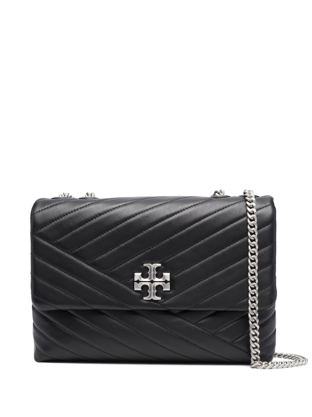 Tory Burch Kira Schultertasche mit Zickzackmuster - Schwarz von Tory Burch