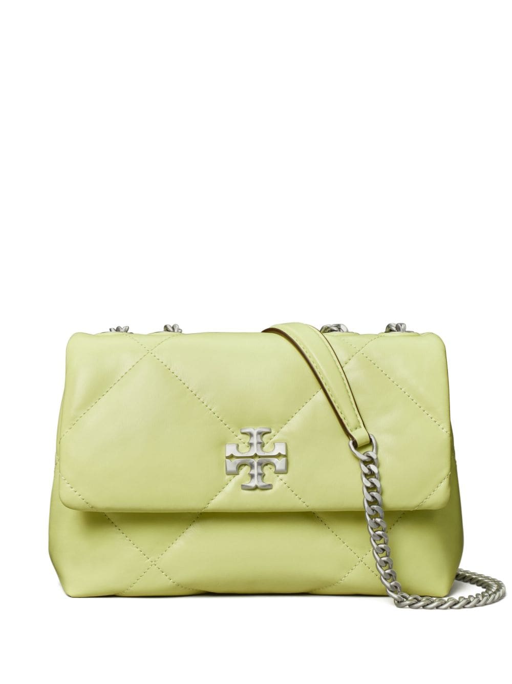 Tory Burch Kleine Kira Schultertasche mit Steppung - Grün von Tory Burch