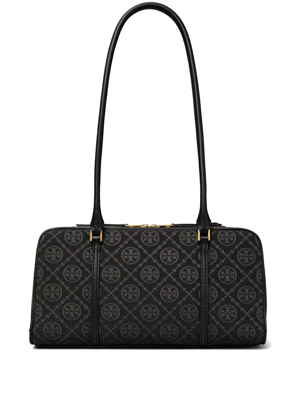 Tory Burch Kleine Marshmallow Schultertasche aus Monogramm-Jacquard - Schwarz von Tory Burch