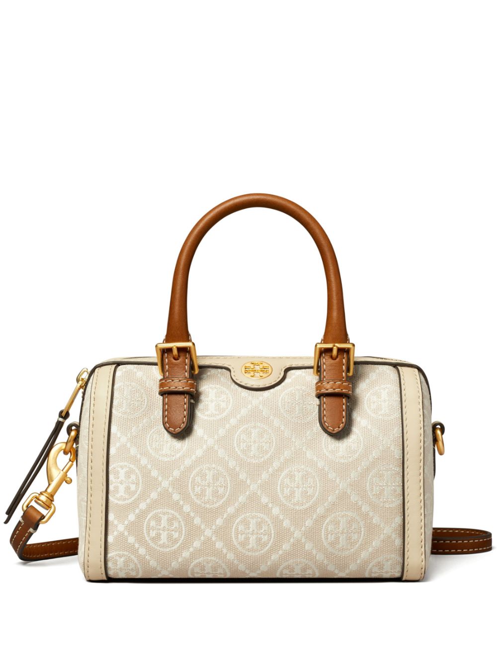 Tory Burch Kleine Umhängetasche mit Monogramm - Nude von Tory Burch