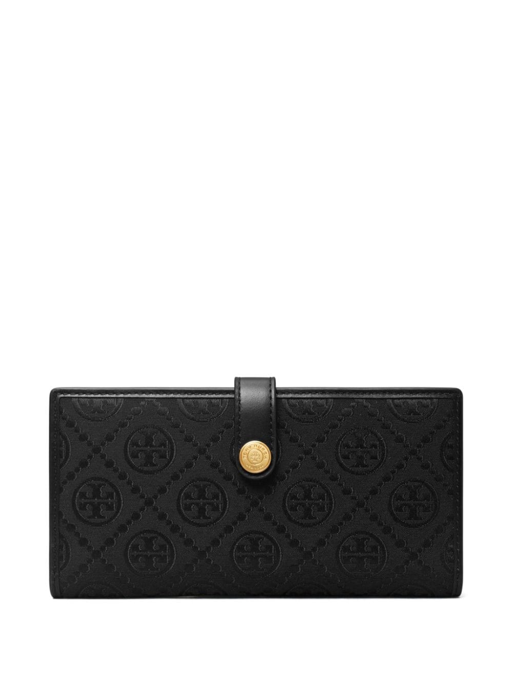 Tory Burch Portemonnaie mit T-Monogramm - Schwarz von Tory Burch