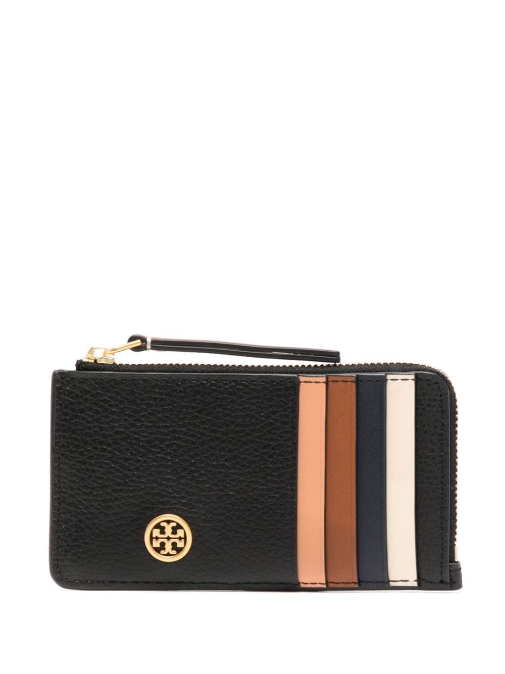 Tory Burch Robinson Portemonnaie in Colour-Block-Optik - Schwarz von Tory Burch