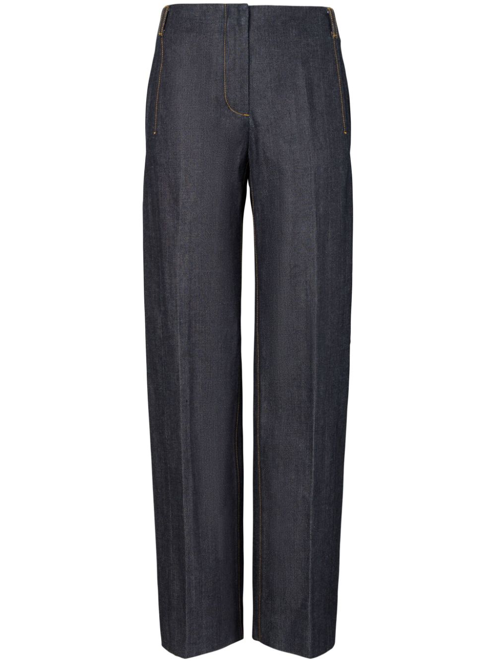 Tory Burch Selvedge Jeans mit geradem Bein - Blau von Tory Burch