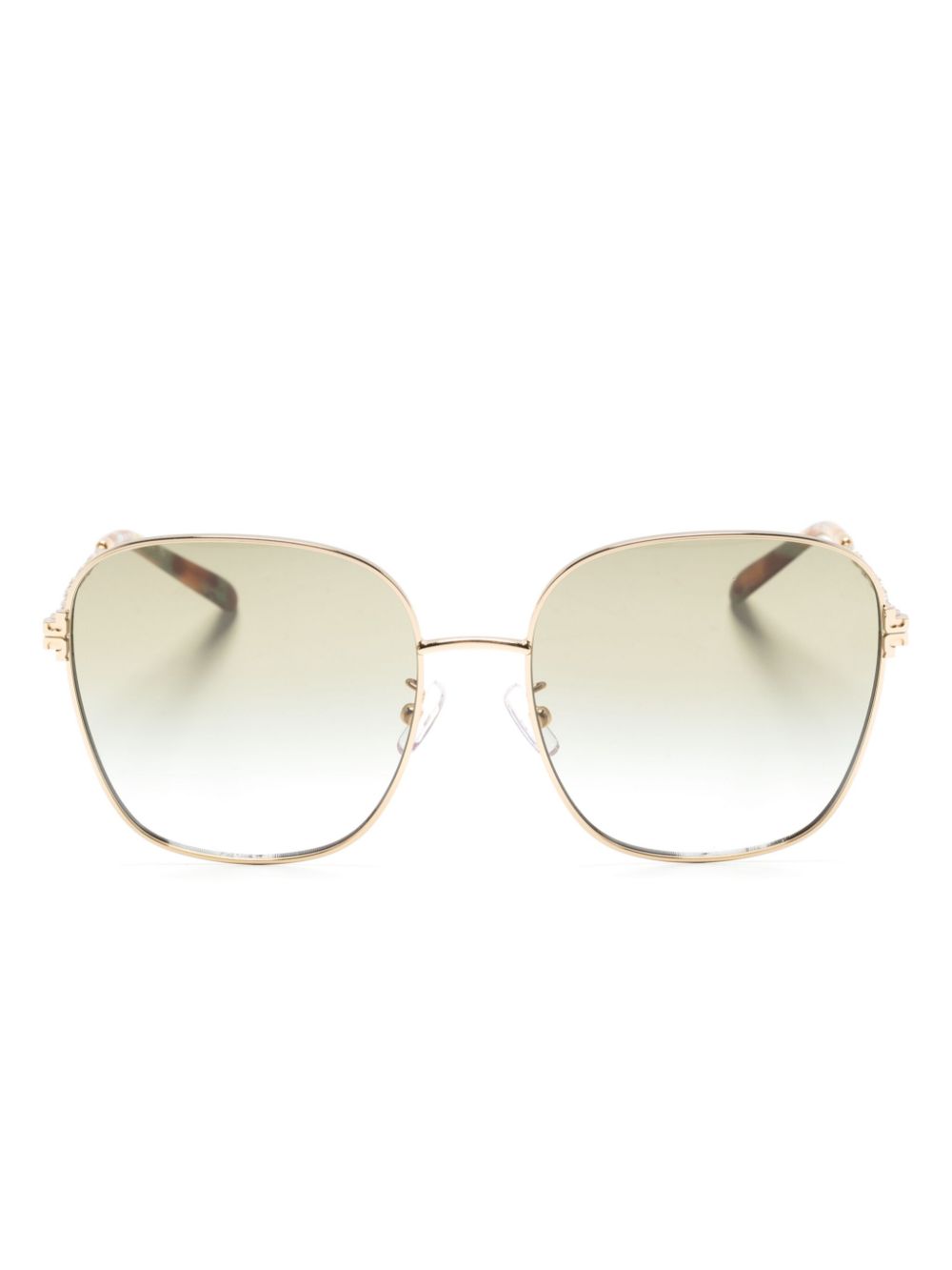 Tory Burch Sonnenbrille im Oversized-Look - Gold von Tory Burch