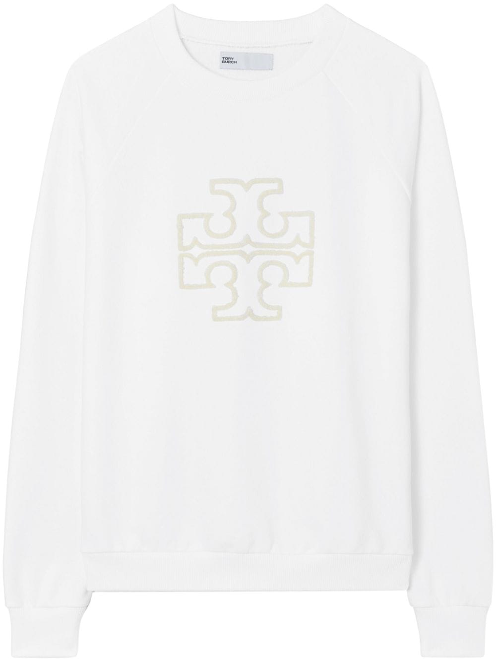 Tory Burch Double T Sweatshirt - Weiß von Tory Burch