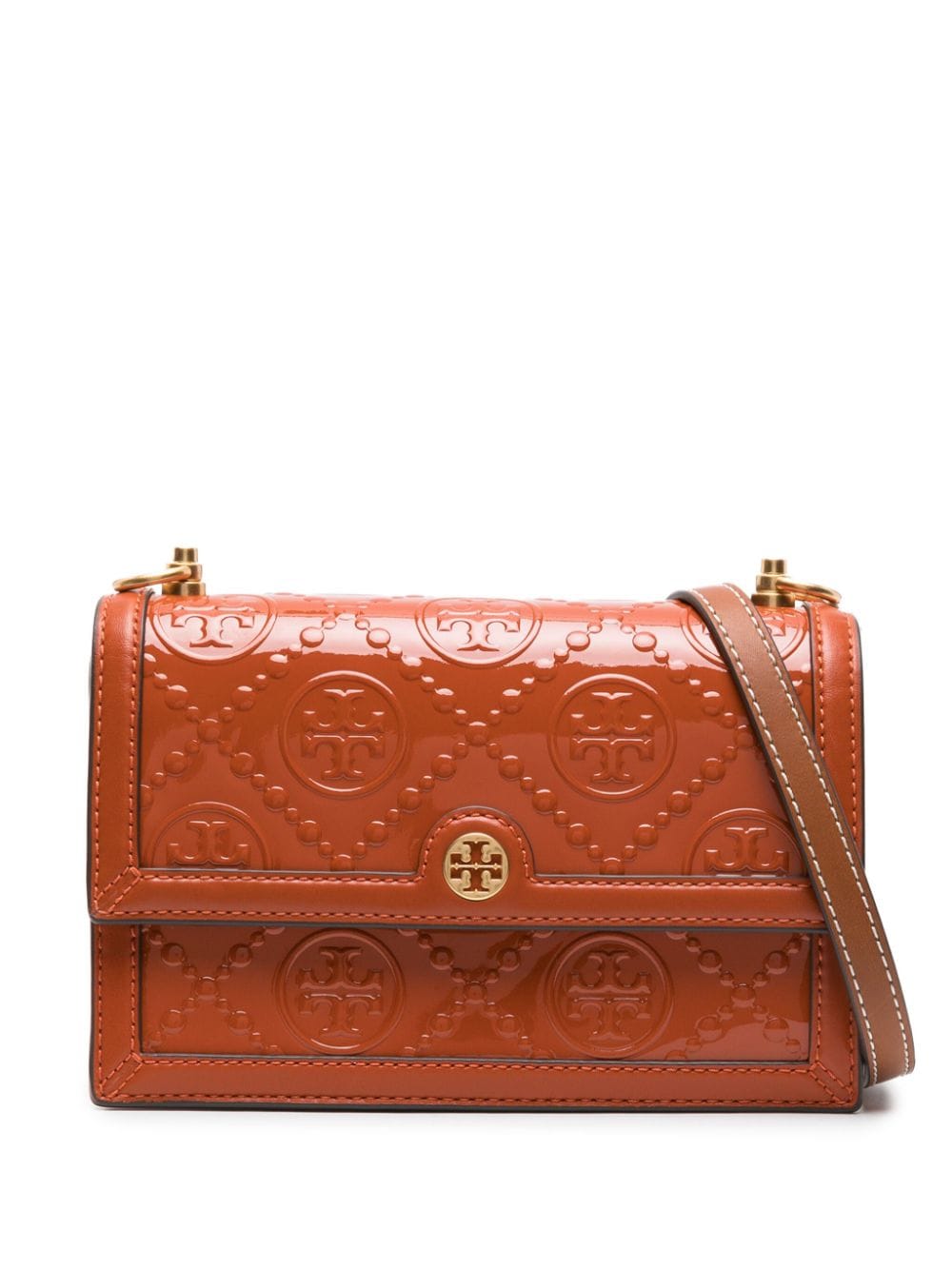 Tory Burch T Monogram Umhängetasche - Orange von Tory Burch