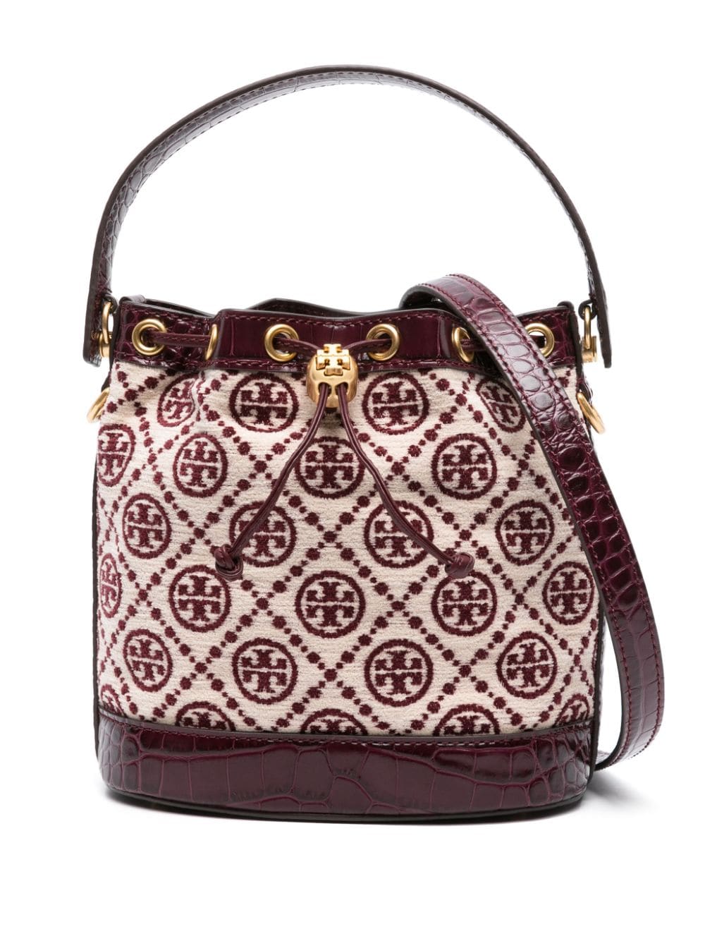 Tory Burch Beuteltasche mit T Monogramm - Violett von Tory Burch