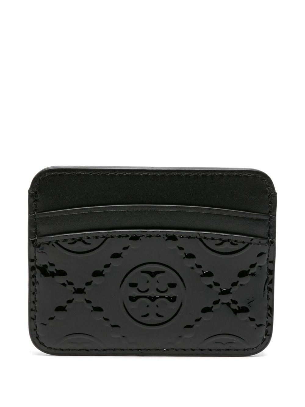 Tory Burch Monogram Kartenetui - Schwarz von Tory Burch