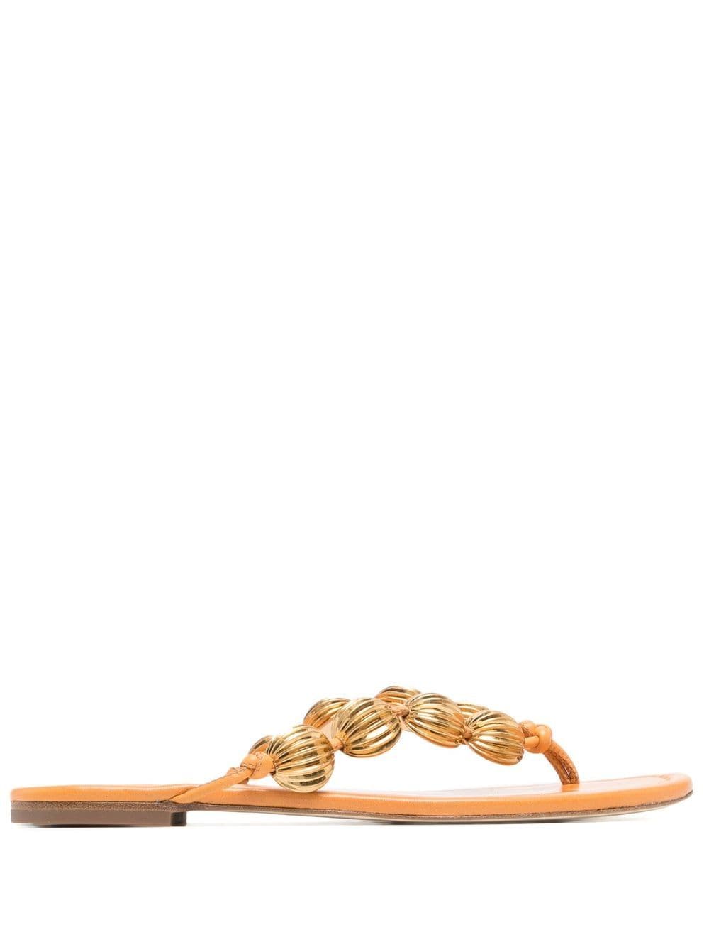 Tory Burch Sandalen mit Perlen - Orange von Tory Burch