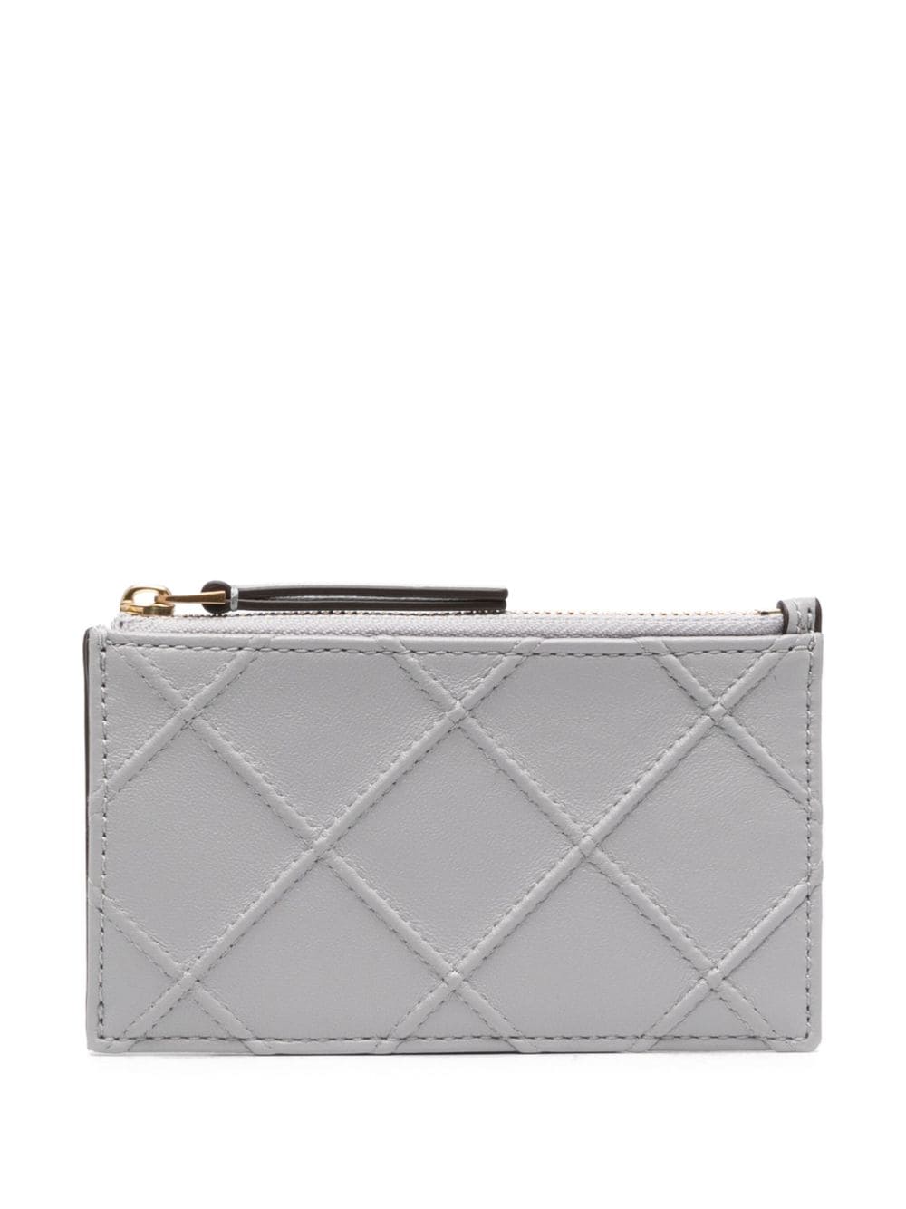 Tory Burch Dalen Portemonnaie mit Rautensteppung - Grau von Tory Burch