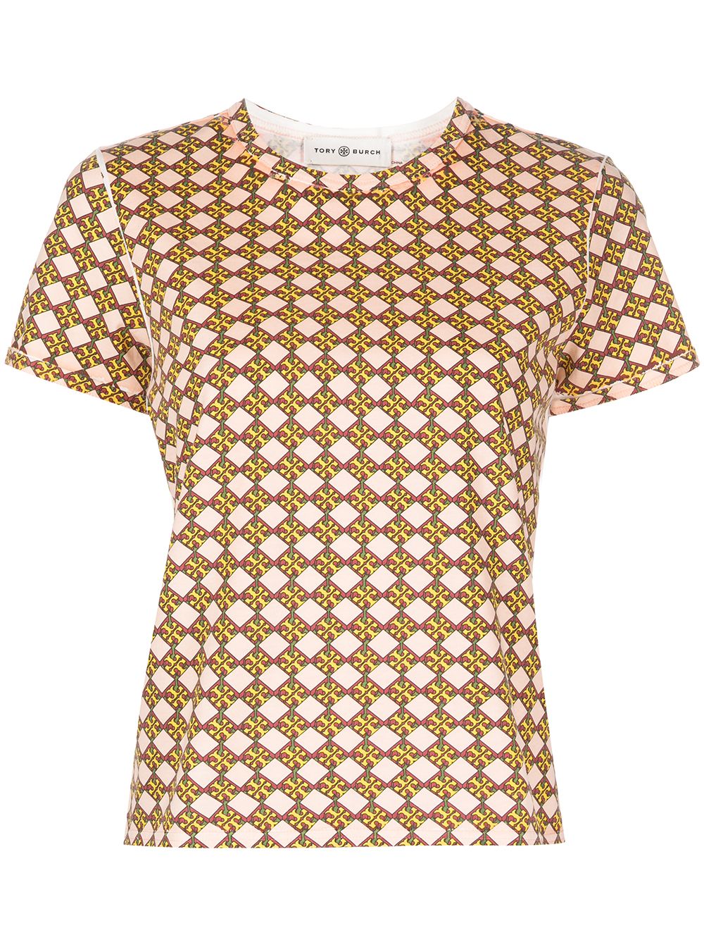 Tory Burch T-Shirt mit Logo - Orange von Tory Burch