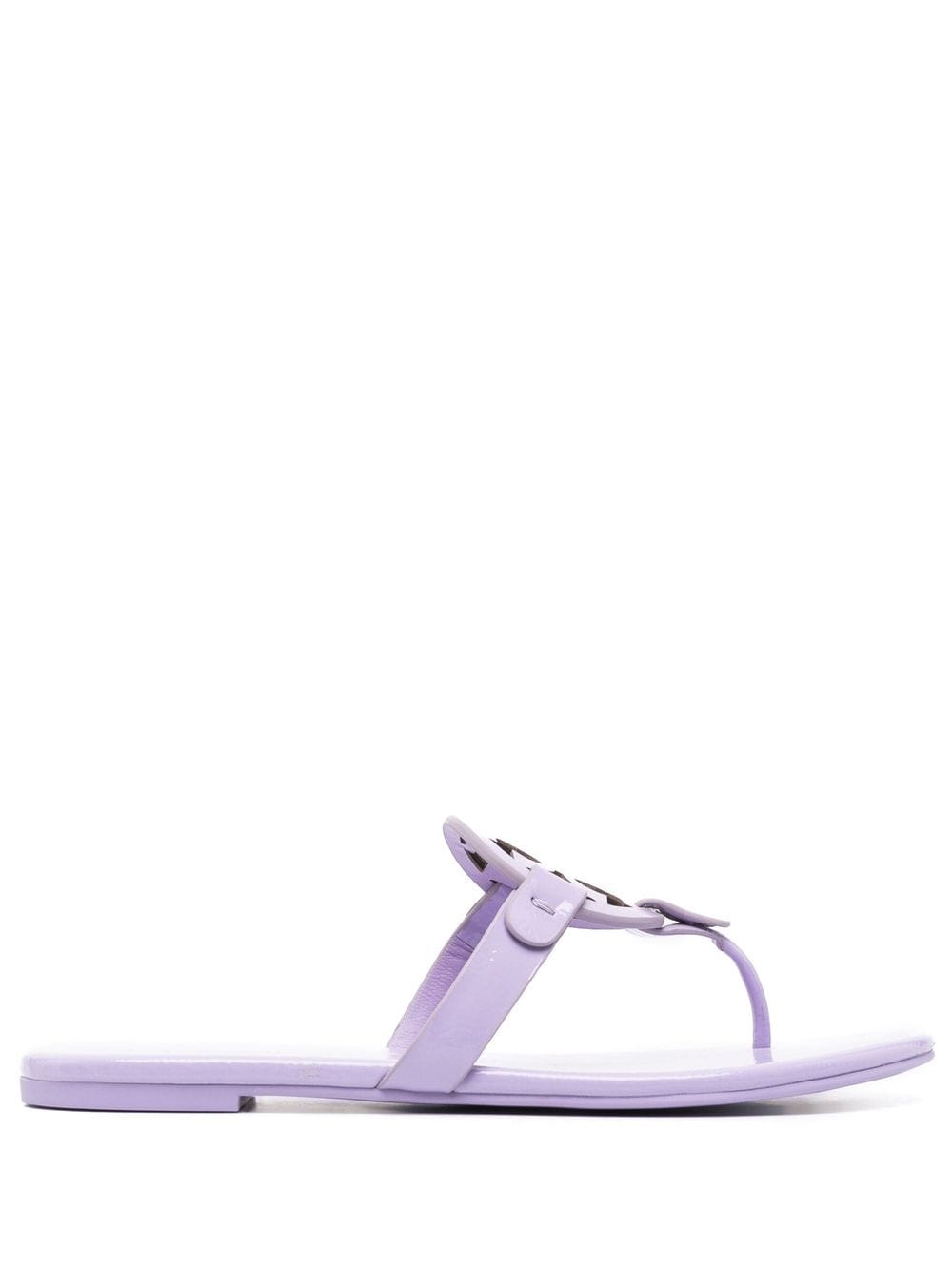 Tory Burch Pantoletten mit Pelzdetail - Violett von Tory Burch