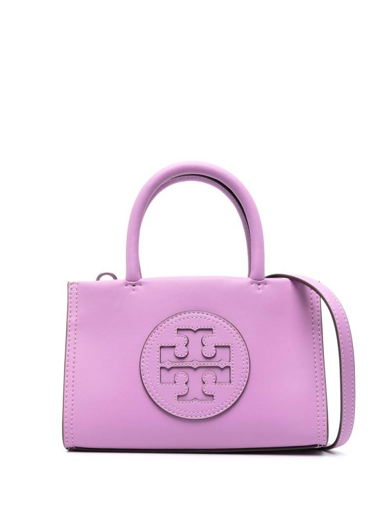 Tory Burch Mini-Tasche mit Logo-Patch - Violett von Tory Burch