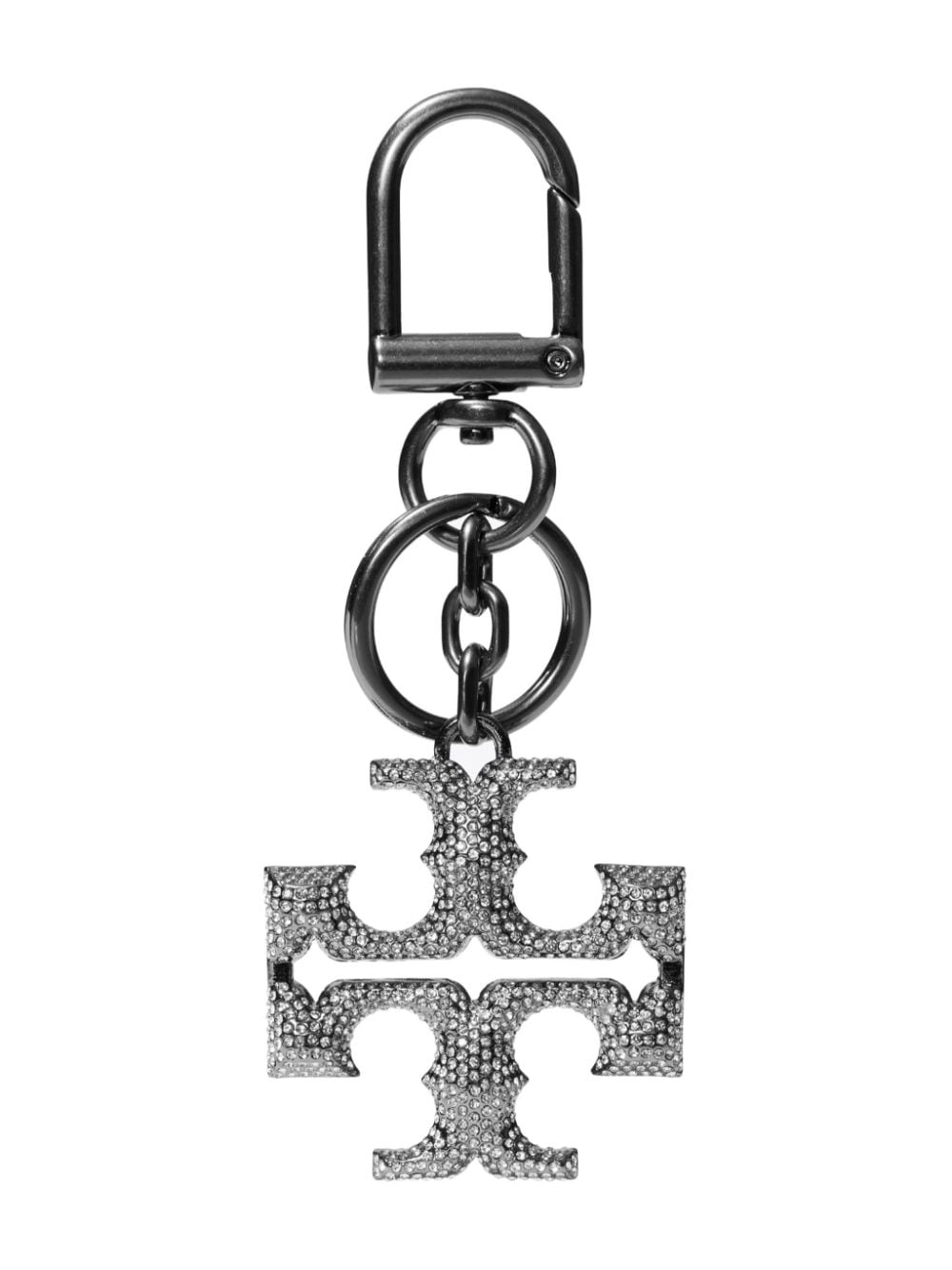 Tory Burch Schlüsselanhänger mit Logo - Silber von Tory Burch