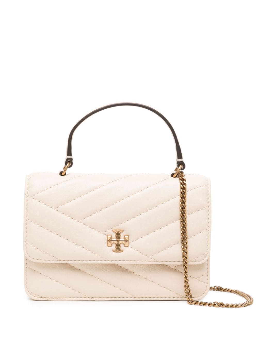 Tory Burch Gesteppte Kira Mini-Schultertasche - Nude von Tory Burch