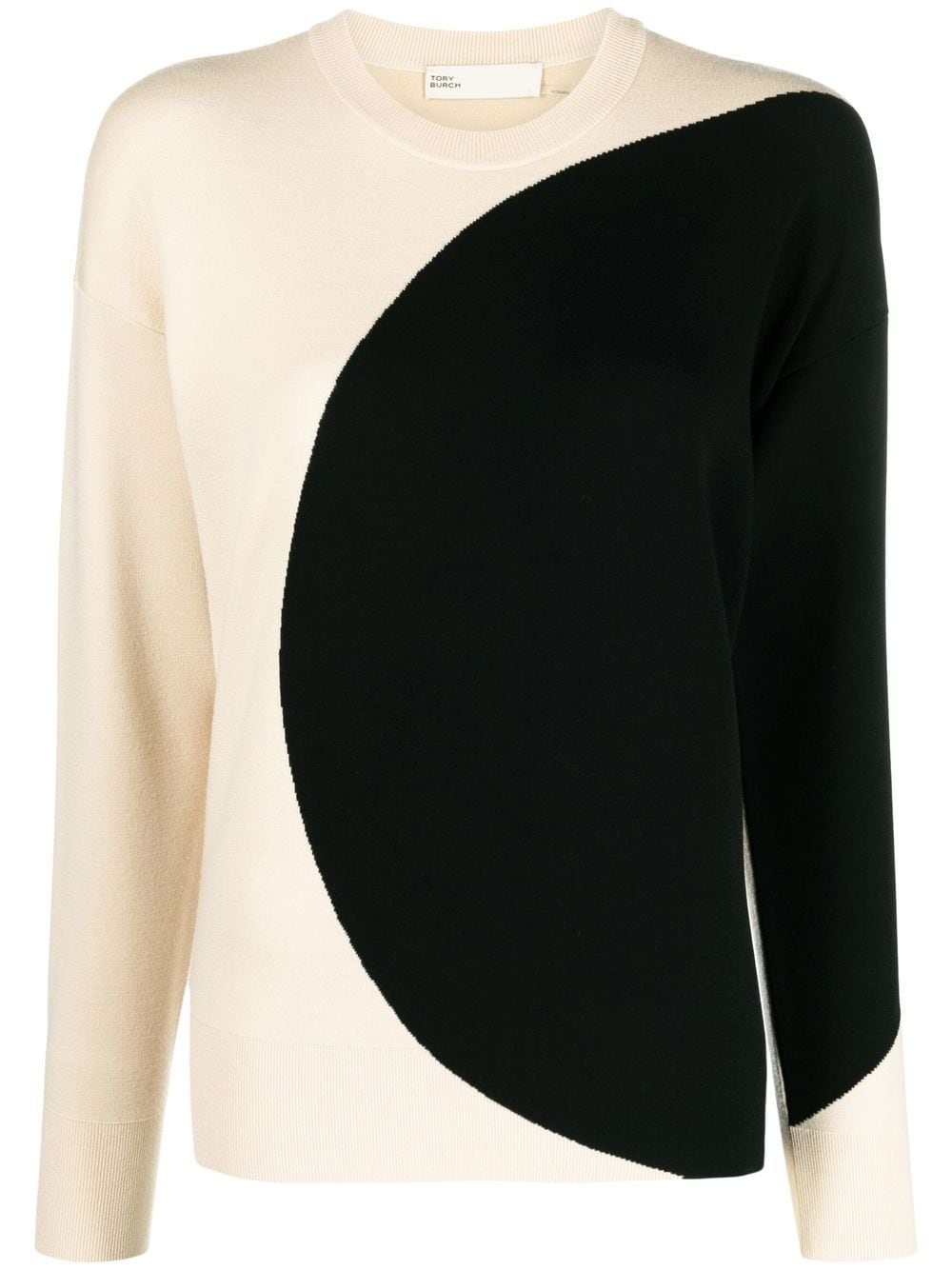 Tory Burch Zweifarbiger Pullover - Schwarz von Tory Burch