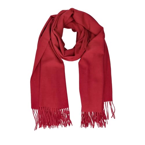 TOSCABLU Schal "Cocco" Dunkelrot mit Fransen TF2359F59 Dunkelrot 00, Dunkelrot, Altezza: 200 Larghezza: 35 von Tosca Blu