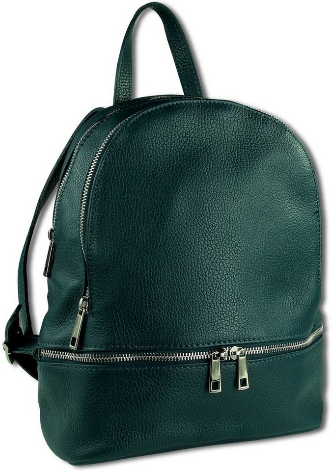 Toscanto Cityrucksack Toscanto Cityrucksack Freizeit (Cityrucksack), Damen Tasche Echtes Leder türkis, Made-In Italy von Toscanto