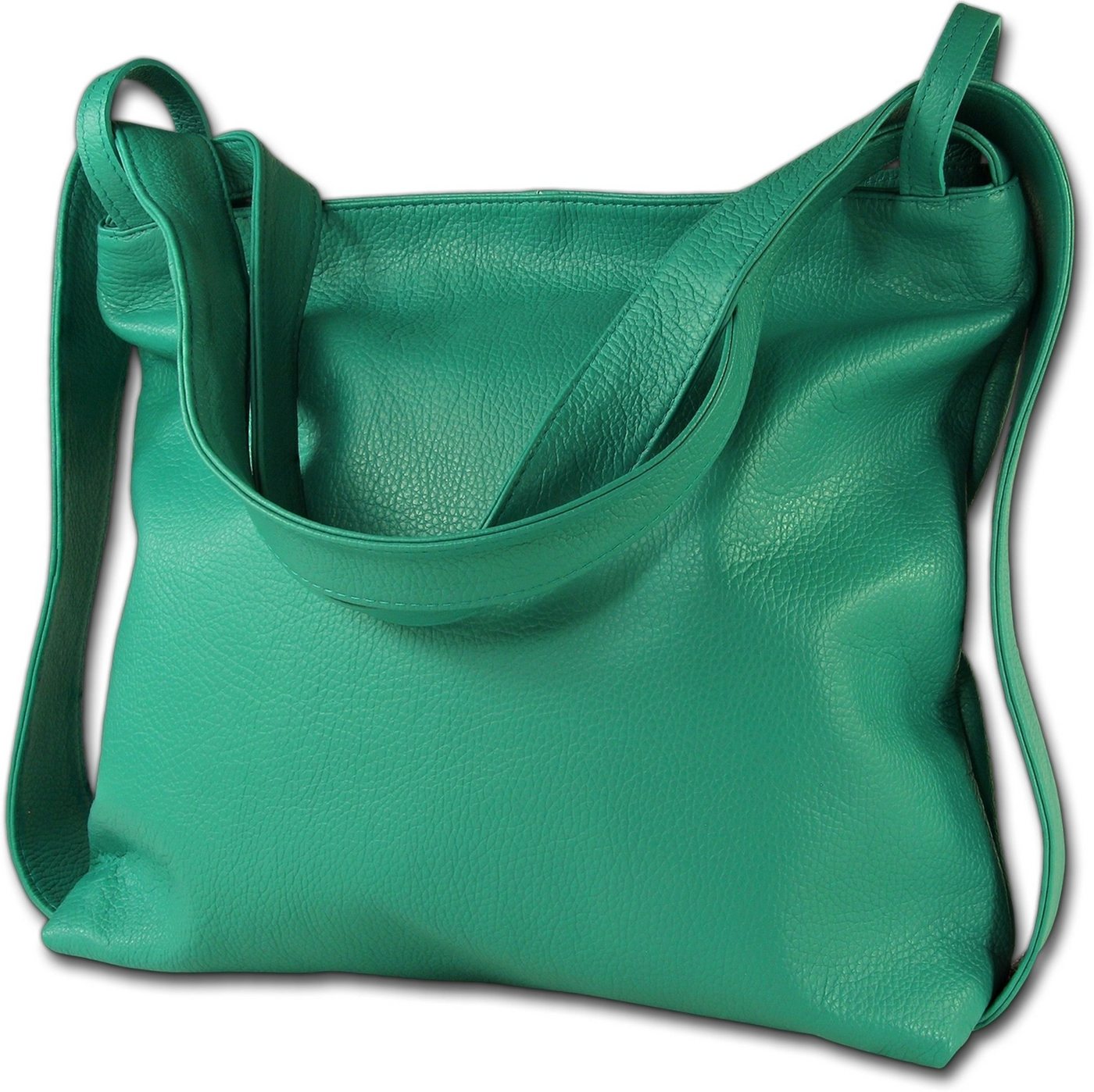 Toscanto Cityrucksack Toscanto Schultertasche, Cityrucksack (Cityrucksack), Damen Tasche Echtes Leder türkis, Made-In Italy von Toscanto