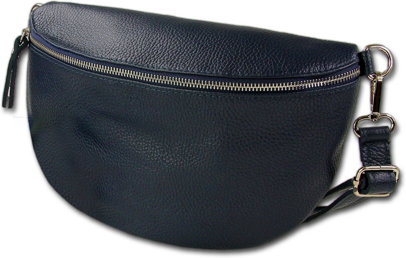 Toscanto Gürteltasche Toscanto Damen Gürteltasche Leder (Gürteltasche, Gürteltasche), Damen Tasche Echtes Leder blau, Tragegurt, Made-In Italy ca. 29cm von Toscanto