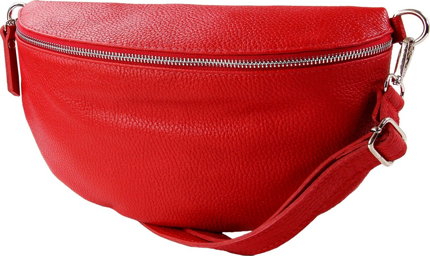 Toscanto Gürteltasche Toscanto Damen Gürteltasche Leder Tasche (Gürteltasche), Damen Gürteltasche Leder, schwarz ca. 29cm x ca. 19cm von Toscanto