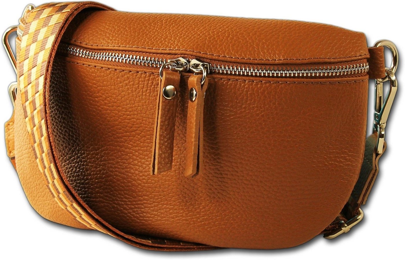 Toscanto Gürteltasche Toscanto Damen Gürteltasche Leder braun (Gürteltasche, Gürteltasche), Damen Tasche Echtes Leder braun, tan, mehrfarbig, Made-In Italy von Toscanto