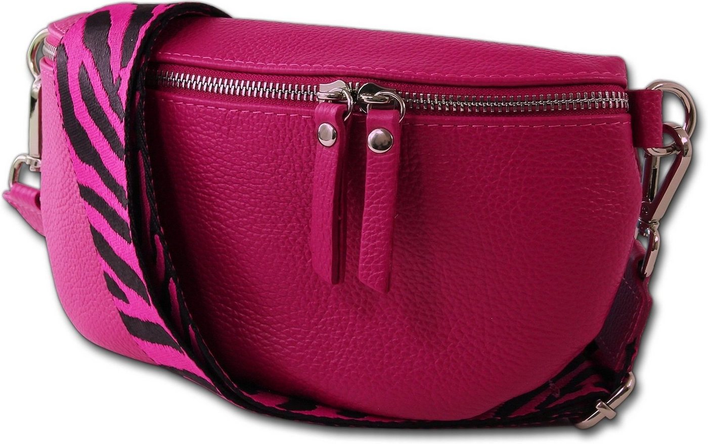 Toscanto Gürteltasche Toscanto Damen Gürteltasche Leder pink (Gürteltasche, Gürteltasche), Damen Tasche Echtes Leder pink, mehrfarbig, Made-In Italy von Toscanto