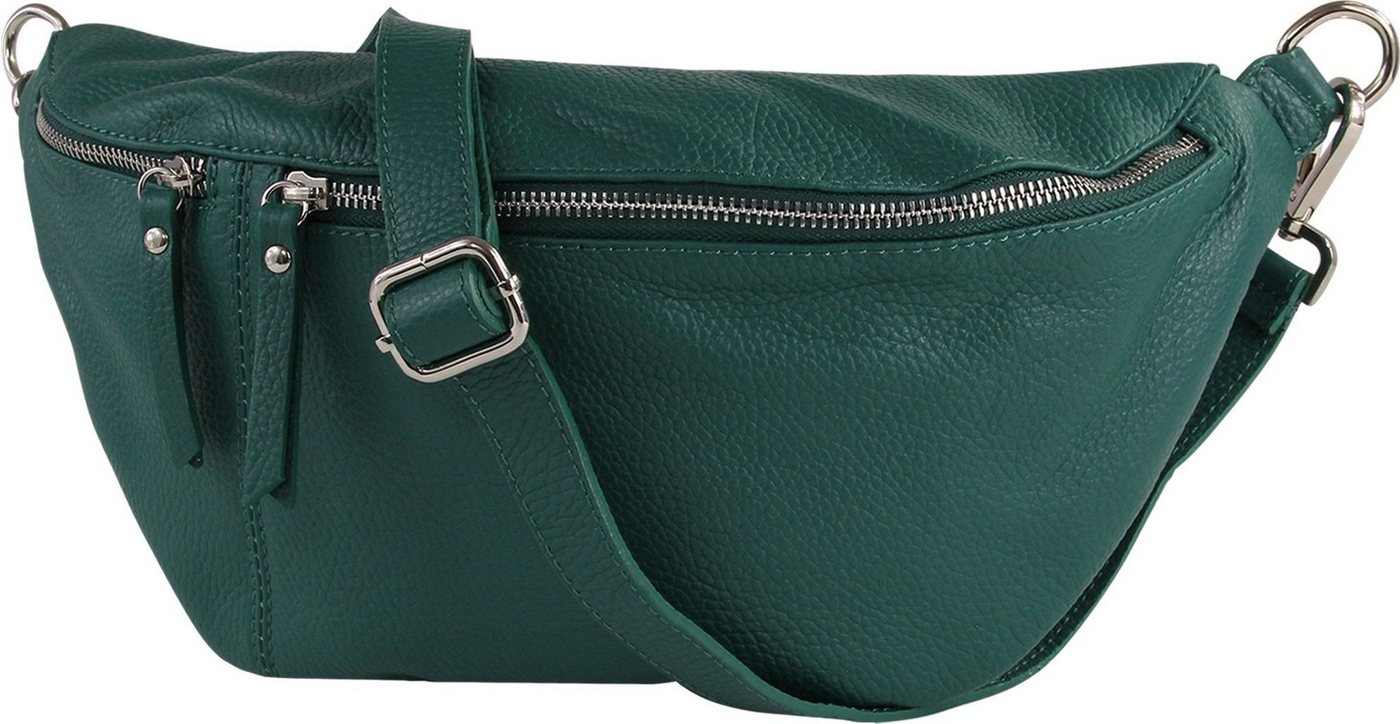 Toscanto Gürteltasche Toscanto Tasche hellgrün Gürteltasche (Gürteltasche), Damen Gürteltasche Leder, hellgrün ca. 37cm x ca. 20cm von Toscanto