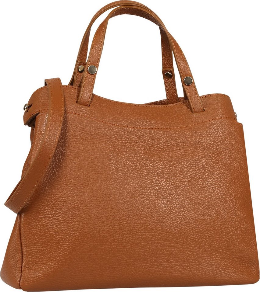 Toscanto Handtasche Toscanto Damen Handtasche Leder Tasche (Handtasche), Damen Leder Handtasche, hellbraun ca. 31cm von Toscanto